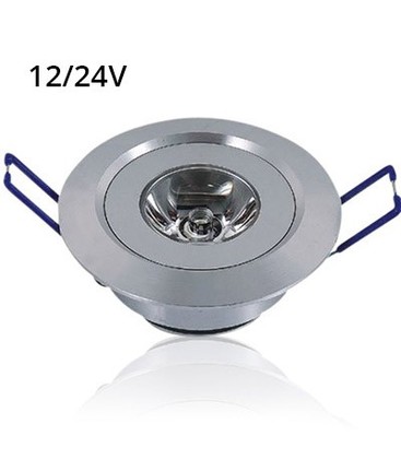 LEDlife 1,5W downlight - Hull: Ø4,2 cm, Mål: Ø5,2 cm, 2,2 cm høy, dimbar, 12V/24V