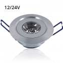 LEDlife 1,5W downlight - Hull: Ø4,2 cm, Mål: Ø5,2 cm, 2,2 cm høy, dimbar, 12V/24V