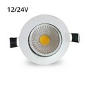 LEDlife 3W downlight - Hull: Ø6,7-8 cm, Mål: Ø8,5 cm, hvit kant, dimbar, 12V/24V