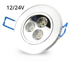 Lavtbyggende downlights LEDlife 3W downlight - Hull: Ø7-8 cm, Mål: Ø8,4 cm, 4 cm høy, dimbar, 12V/24V