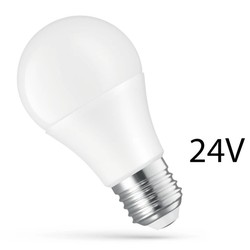 E27 vanlig LED LED 8.5W E27 - 24V AC/DC, Varm hvit, Spectrum