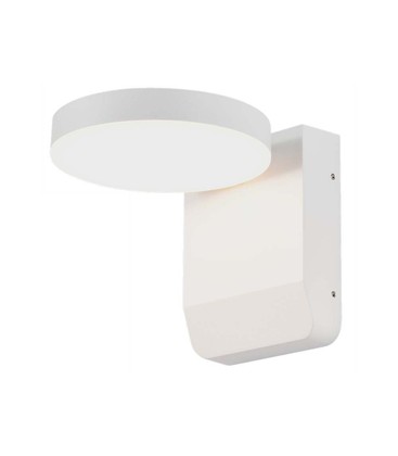 17W Vegglampe - LED, 3000K, Hvit, Rund, IP65