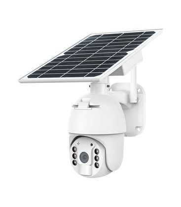 HD Smart Solenergi PTZ Kamera Sensor Hvit - Hus