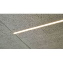 Trebetong/gips LED lysskinne 60 cm - 19W, Akustilight, innfelt, 24V