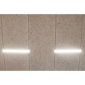 Trebetong/gips LED lysskinne 60 cm - 19W, Akustilight, innfelt, 24V