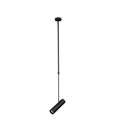 GU10 lampe svart - aluminium lampeholder