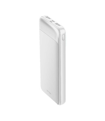 10.000mAh hurtiglader - powerbank, hvit