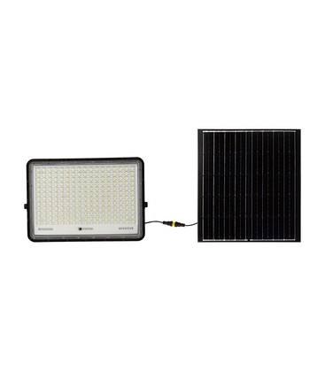 VT LED Solar Projektør 240W - 6400K, 20000 mAh batteri, 3m kabel, smart IR fjernkontroll, hurtiglading.