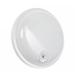 Utendørs vegglampe Spectrum 20W Teknik-lampe - IP54, IK07, 230V, Rund, 4000K, PIR sensor.