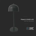 V-Tac Oppladbar bordlampe 3i1 - CCT, svart, IP20, touch dimbar
