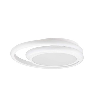 38W LED Lys - designer, 4000K, hvit, dobbelt, rund