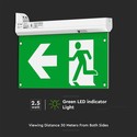 Nødbelysning 4i1 oppheng - EXIT skilt, selvtest-knapp, vegg/tak/vaieroppheng, 6000K