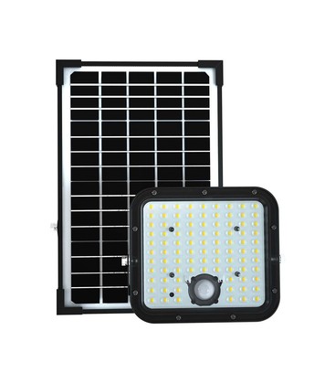 Cube Life LED Solcelleprojektør 30W - PO4 Batteri 6.4V 6000mA 6400K Sort