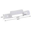 20 stk. silikon festeklips til LED strip - Brukes til 12mm IP65 strips