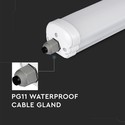 V-Tac vanntett 18W komplett LED armatur - 60 cm, 120 lm/W, gjennomkoblet, IP65, 230V