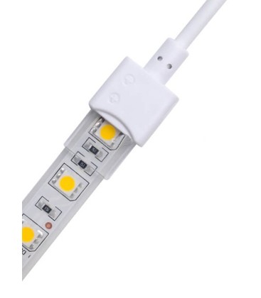 Vanntett startstikk til LED strip - 10mm, enkeltfarget, IP68, 5V-24V