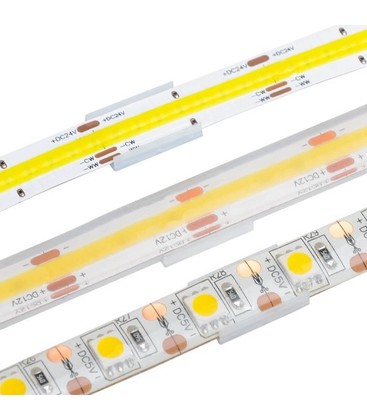 20 stk. skjulte monteringsklips til LED stripe - 8mm, passer til IP20 strips