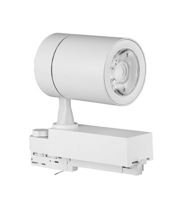 LED Skinne-spot 35W - 3000K, hvitt hus