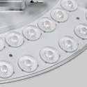 24/18/12W LED-innsats med linser, flimmerfri - Ø21,5 cm, Valgfri CCT, erstatt G24, sirkulærrør og kompaktlysrør