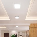 V-Tac 24W LED taklampe - 28,7 x 28,7cm, Høyde: 3,1cm, hvit kant, inkl. lyskilde