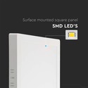 V-Tac 24W LED taklampe - 28,7 x 28,7cm, Høyde: 3,1cm, hvit kant, inkl. lyskilde