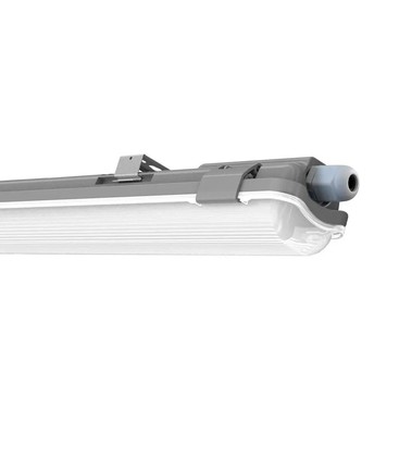 V-Tac 120 cm vanntett armatur med rør - Inkl. 1 stk. 18W LED rør, IP65, 230V