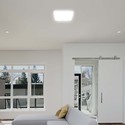 V-Tac 18W LED taklampe - IP44, 25 x 25cm, høyde 6,5cm, hvit kant, inkl. lyskilde