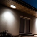 V-Tac 18W LED taklampe - Ø25cm, IP44, svart kant, inkl. lyskilde