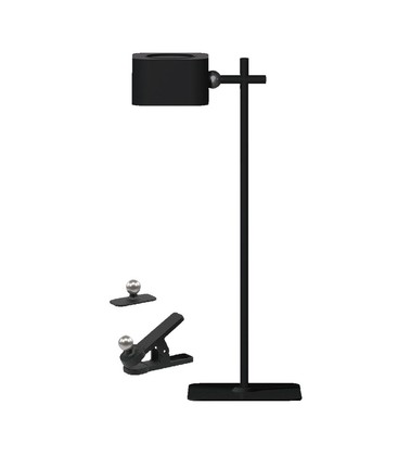 3W LED Bordlampe - Opp/Ned, Magnetisk, Touch-dimbar, 3i1, Svart, Hus