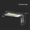 V-Tac 50W LED gatelys - Samsung LED-brikke, Ø60mm, IP65, 4000K