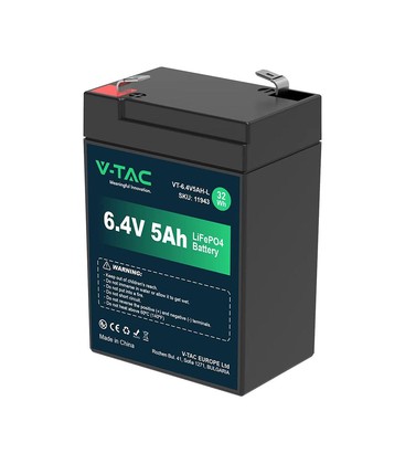 5Ah-L Litium Batteri 6.4V 5Ah