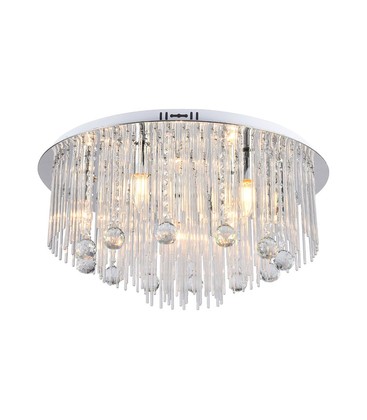 LED designer taklampe krystall - lampe, klar, hus, E14