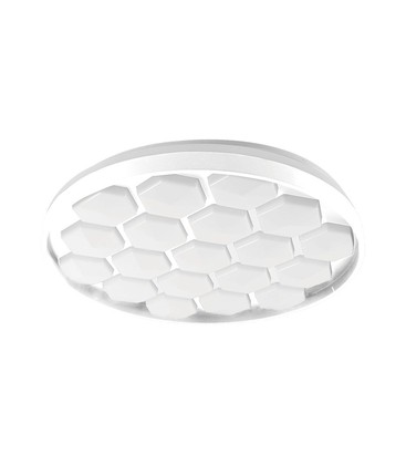 LED Designer Dome-lampe - 30W/60W/30W, Fjernkontroll, Biehive-deksel, Dempbar.