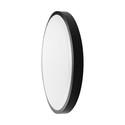 V-Tac 24W LED sensorlampe - Ø35cm, IP44, Innebygd sensor, fjernkontroll, svart kant, inkl. lyskilde