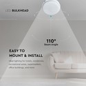 24W Vegglampe - 240mm, 3000K, IP54
