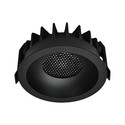 12W Blendefri RA90 CCT Downlight Ø86mm - 3 lysfarger, sort front, Hull: Ø75mm, Honeycomb