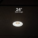12W Blendefri RA90 CCT Downlight Ø86mm - 3 lysfarger, hvit front, Hull: Ø75mm, Honeycomb