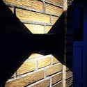 LEDlife CUBIC 6W vegglampe - Sort, firkantet, opp/ned, justerbar, utendørs, IP65, inkl. lyskilde