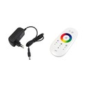 20 Watt hjørnelampe i RGB med fjernkontroll - Hvit, 140cm høy, styres medfølgende fjernkontrollen