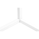 20 Watt hjørnelampe i RGB med fjernkontroll - Hvit, 140cm høy, styres medfølgende fjernkontrollen