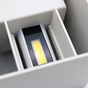 LEDlife CUBIC 6W væglampe - Hvit, firkantet, op/ned, justerbar, inde / ude, IP65, inkl. lyskilde