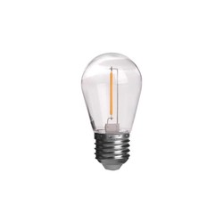 Diverse Outlet: E27 - 1W LED pære, 60lm, 360 grader, ST14 - 10 stk.