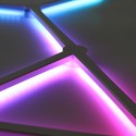 Hexa-Light RGBIC komplett sett - 6 lyslister, veggmontert, Bluetooth-app, USB