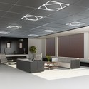 Hexagon Diamant LED Panel 60x60 - 60W, 6000lm, hvit kant