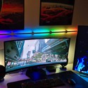 Hexa-Light RGBIC komplett sett - 6 lyslister, veggmontert, Bluetooth-app, USB