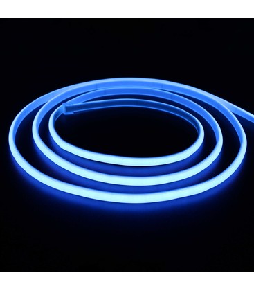 5 m.vanntett Lyseblå Neon COB LED strip - 230V, IP67, 288 LED, 11,5W/m, kan kuttes hver 10cm 5 m.vanntett Lyseblå Neon COB LED strip - 230V, IP67, 288 LED, 11,5W/m, kan kuttes hver 10cm