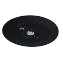 LED nødlys spot for tak, 3W - 3 timers batteri, Hull:Ø7,5-12,5cm, Philips LED, Svart