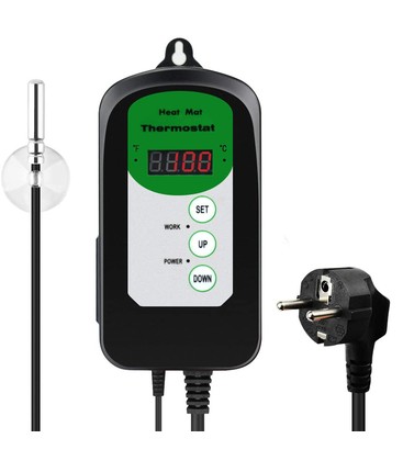 Digital termostat for varmematte - Passer til våre varmematter, kan stilles inn fra 0-100° celsius Digital termostat for varmematte - Passer til våre varmematter, kan stilles inn fra 0-100° celsius