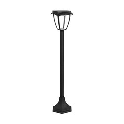 V-Tac LED solcelleplenlampe - 3000K+6000K, matt sort hus