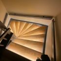 Trappe LED COB strip sett - 2x5 meter, 12W, 24V, IP20, med sensor